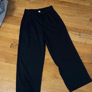 Black Wide-Leg Trousers